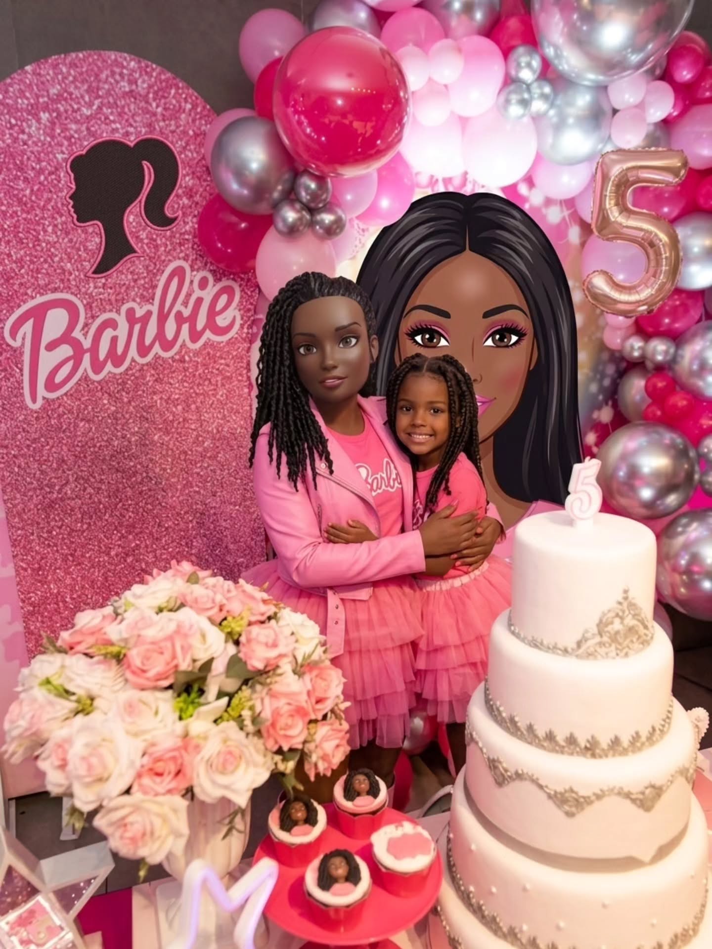 Boneca Rosa Negra em festa
